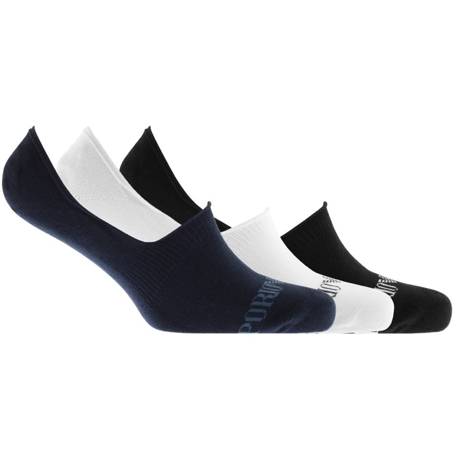Alternative Image for ProductEmporio Armani 3 Pack Socks Black1